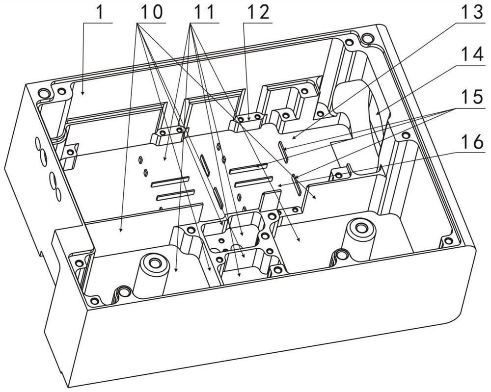 Power supply filter with high-efficiency electromagnetic isolation and heat dissipation functions