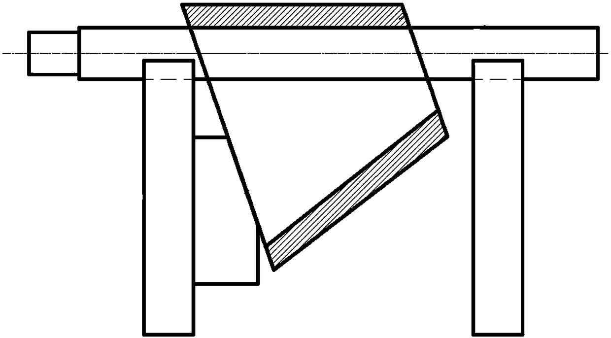 Free forging method for conical barrel table forged piece