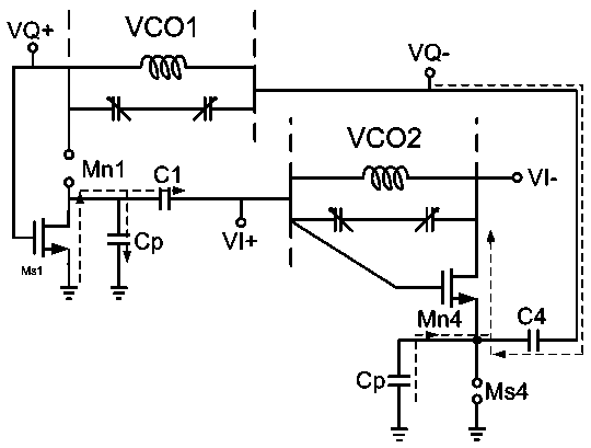 Low-phase-noise quadrature voltage-controlled oscillator