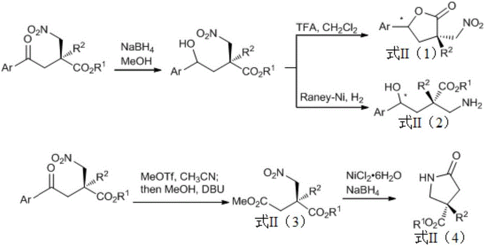 Preparation of alpha,alpha-disubstituted-beta-nitro ester compound containing full-carbon quaternary carbon chiral center and nitrogen aromatic heterocyclic ring and derivatives thereof