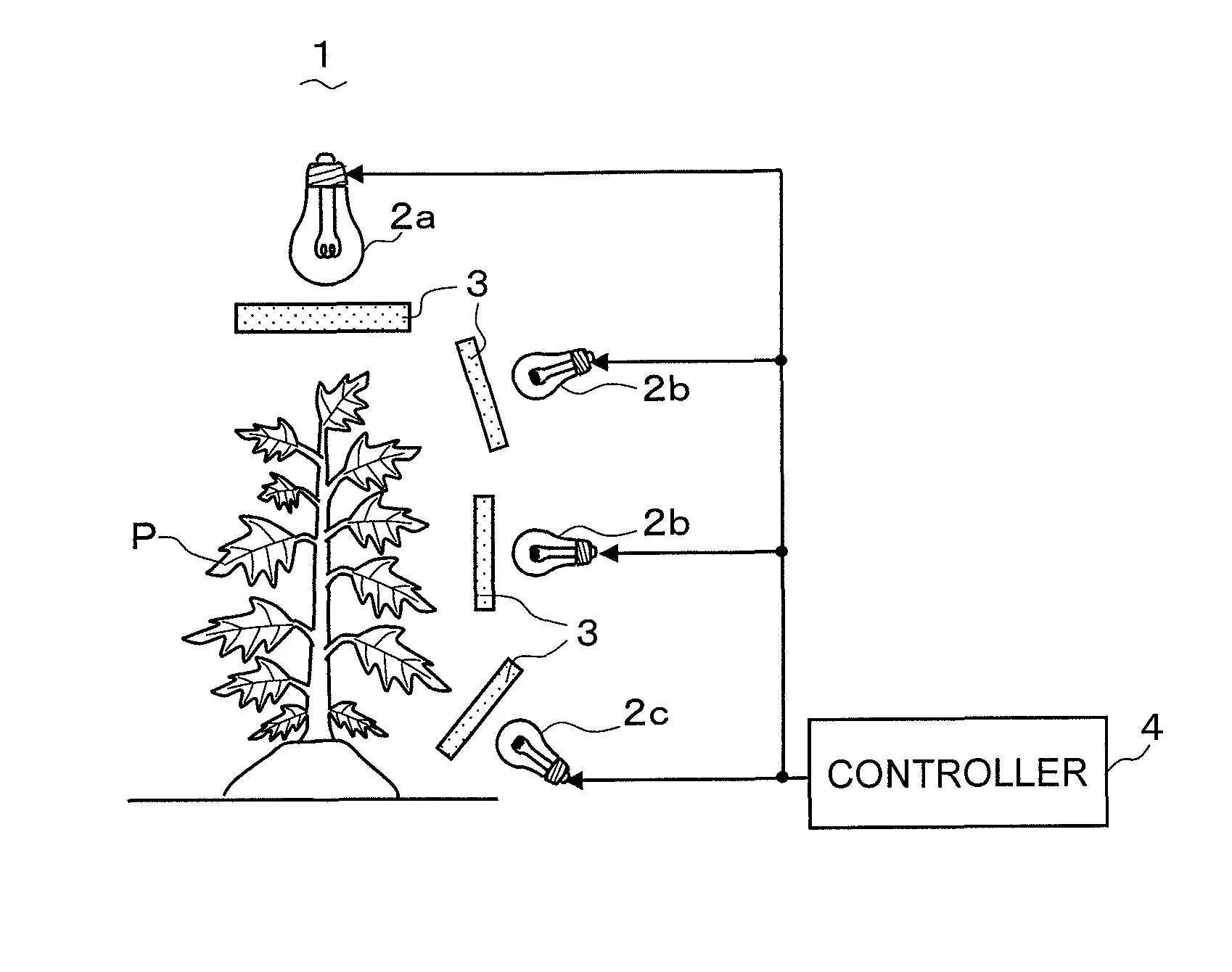 Lighting apparatus for controlling plant disease