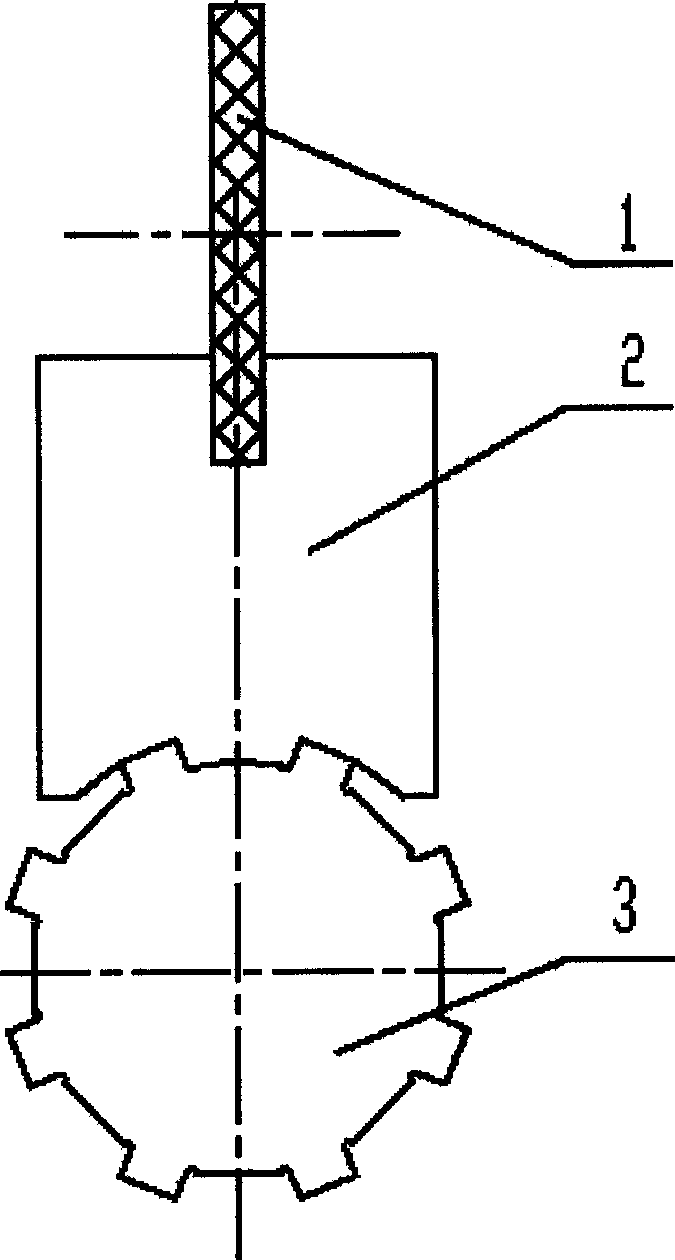 Processing method of small radius centring rectangular splined shaft