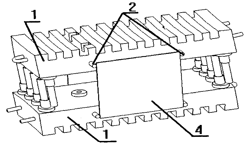 Method for packaging high-furnace cooling wall