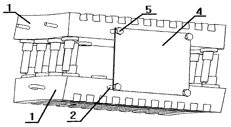 Method for packaging high-furnace cooling wall