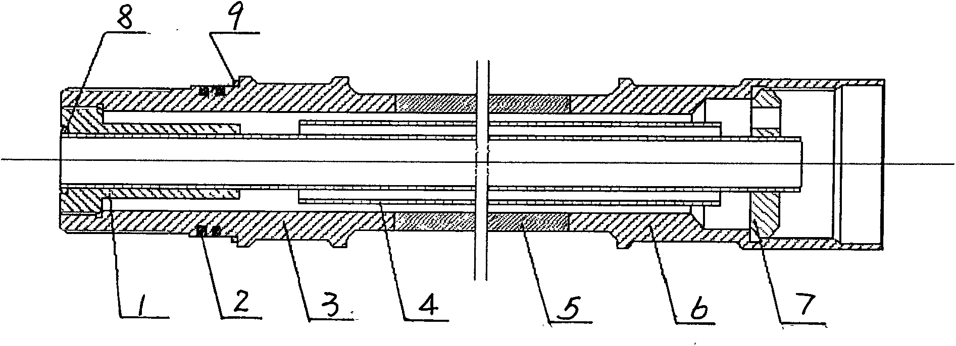 High-temperature resisting and high-pressure resisting injecting and extracting integrated double-layer hollow sucker rod