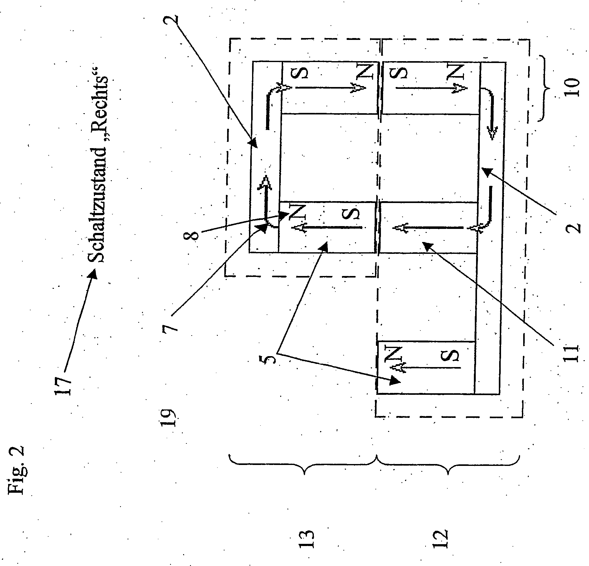 Switching unit having a locking function for a tool