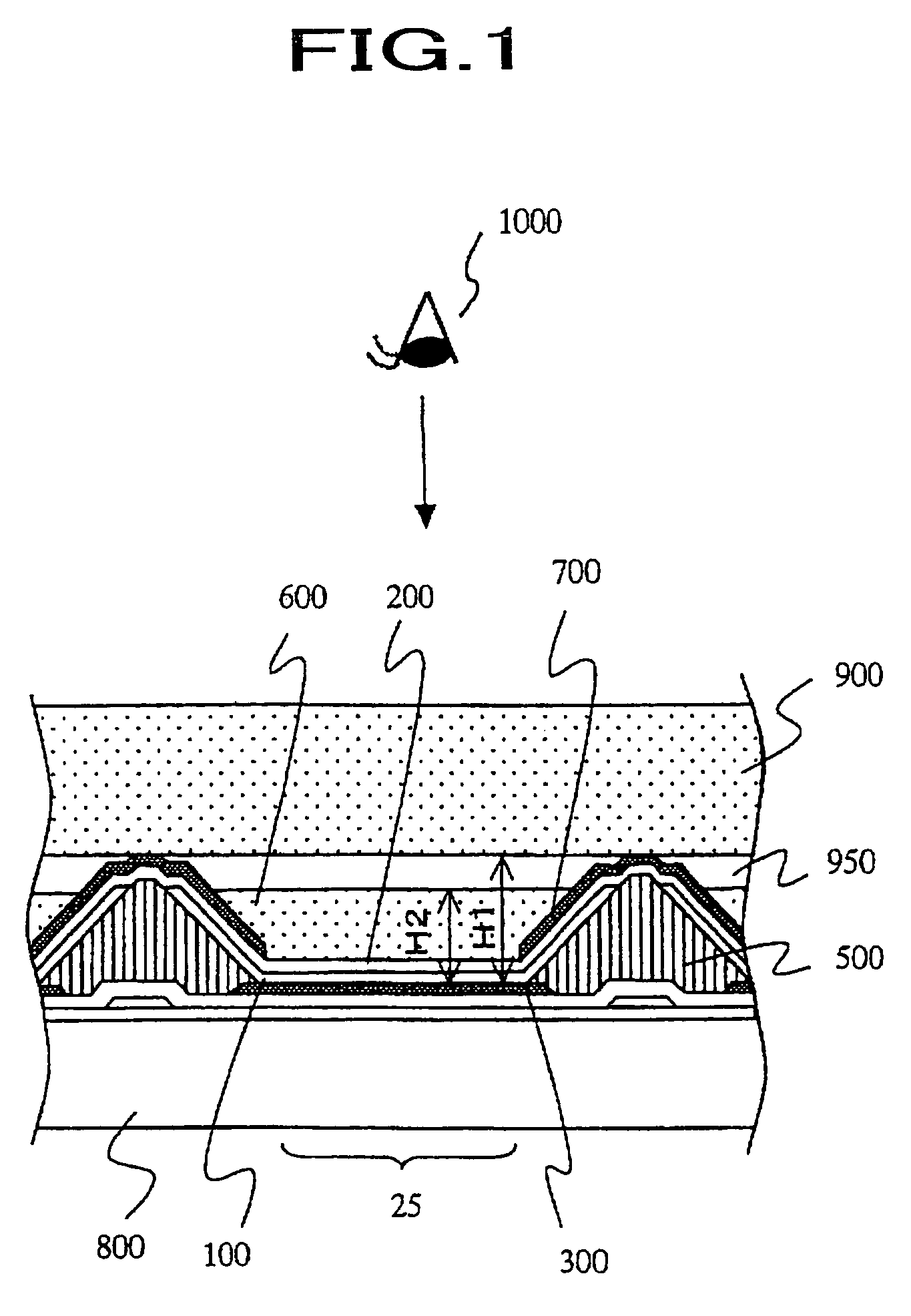 Light emitting device with an incorporated optical wavelight layer