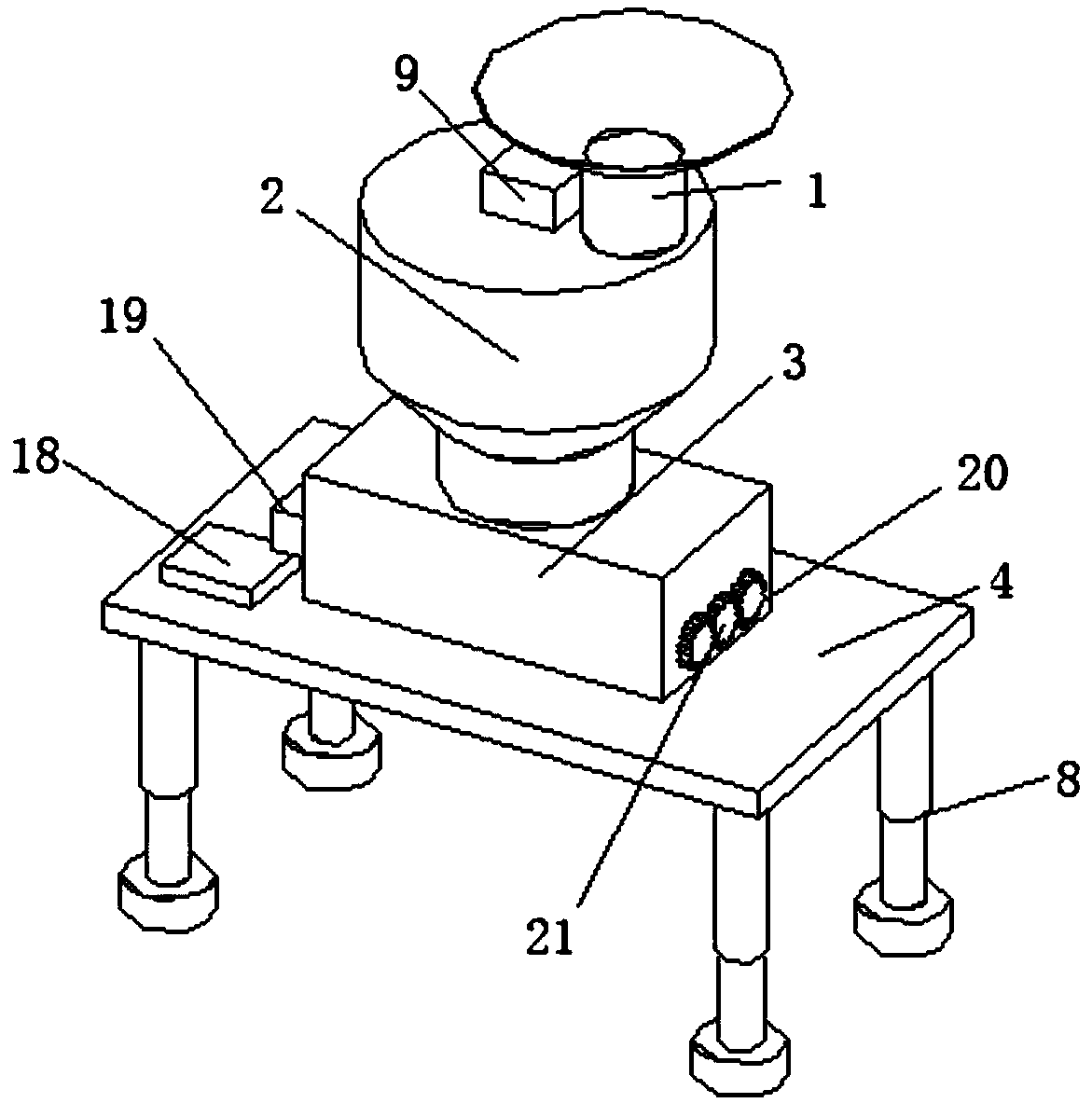 Household garbage shifting machine capable of ensuring uniform material smashing and preventing material splashing