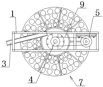 A potato grading device