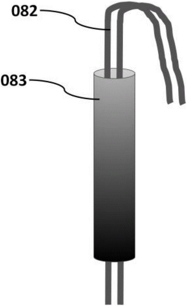 Multi-encephalic region field potential recording electrode and implantation method