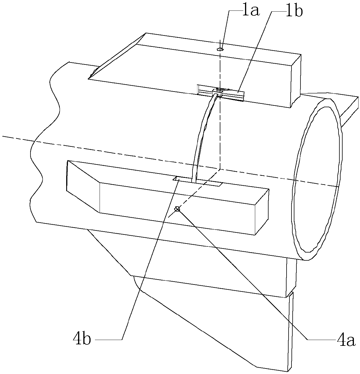 A space linkage control mechanism for missile rudder surface