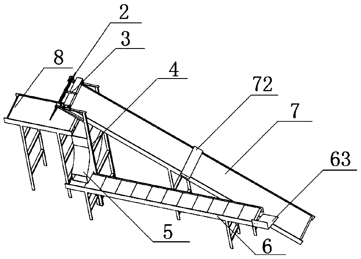 Tobacco leaf metal foreign body removal device used for threshing and redrying