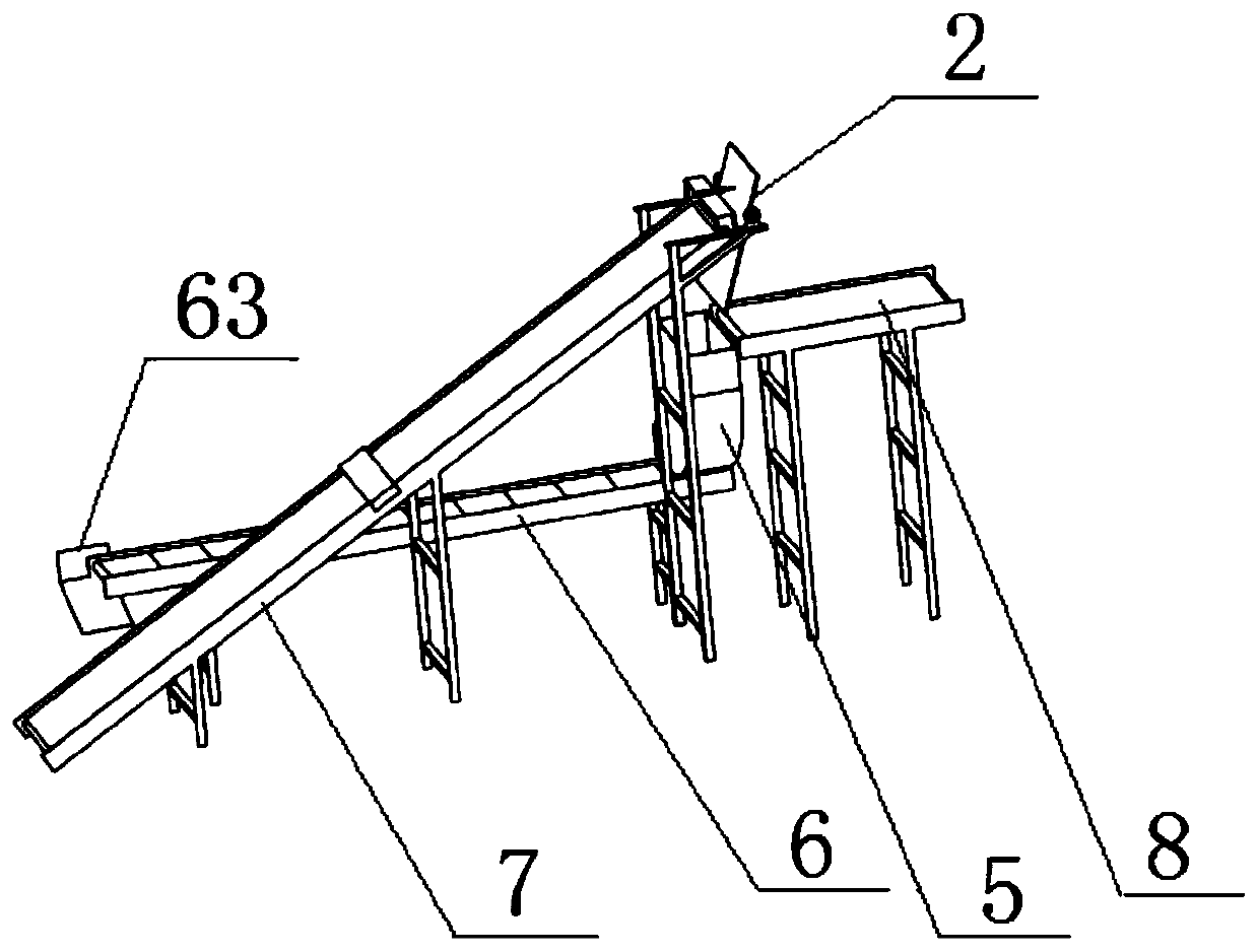 Tobacco leaf metal foreign body removal device used for threshing and redrying