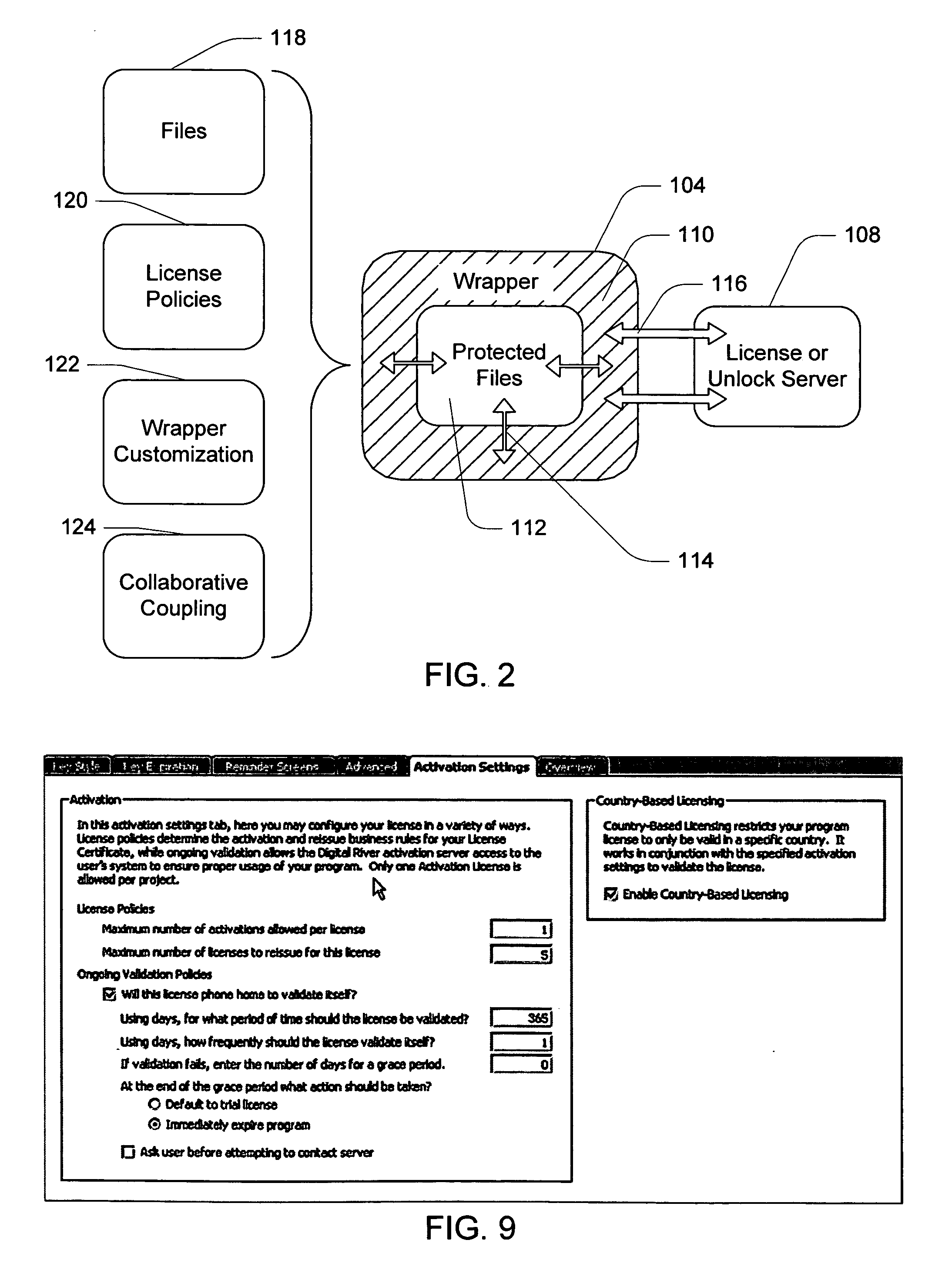 Software license server with geographic location validation