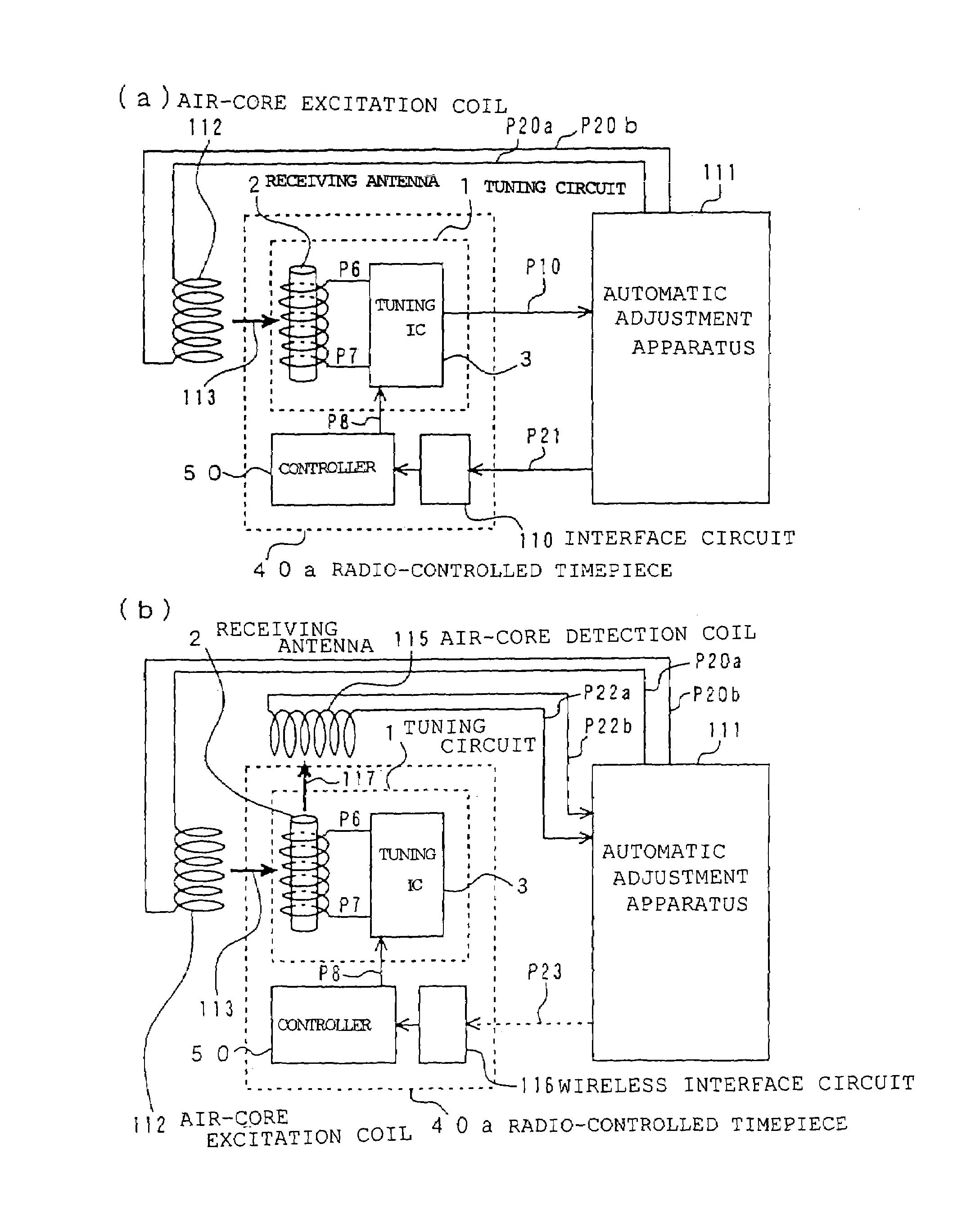 Tuning device and radio-wave corrected timepiece