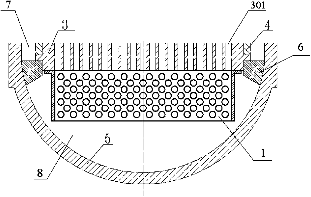 Nuclear reactor lower chamber cylinder-like flow distribution apparatus