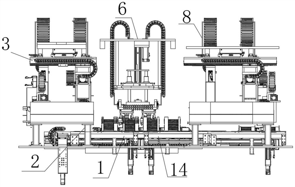 Novel chip carrying and testing equipment and working method thereof