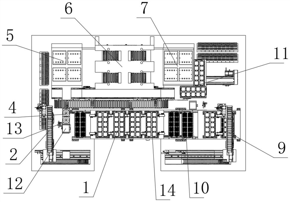 Novel chip carrying and testing equipment and working method thereof