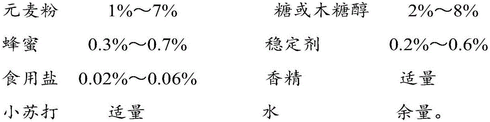 Naked barley drink (naked barley soup) and production method thereof