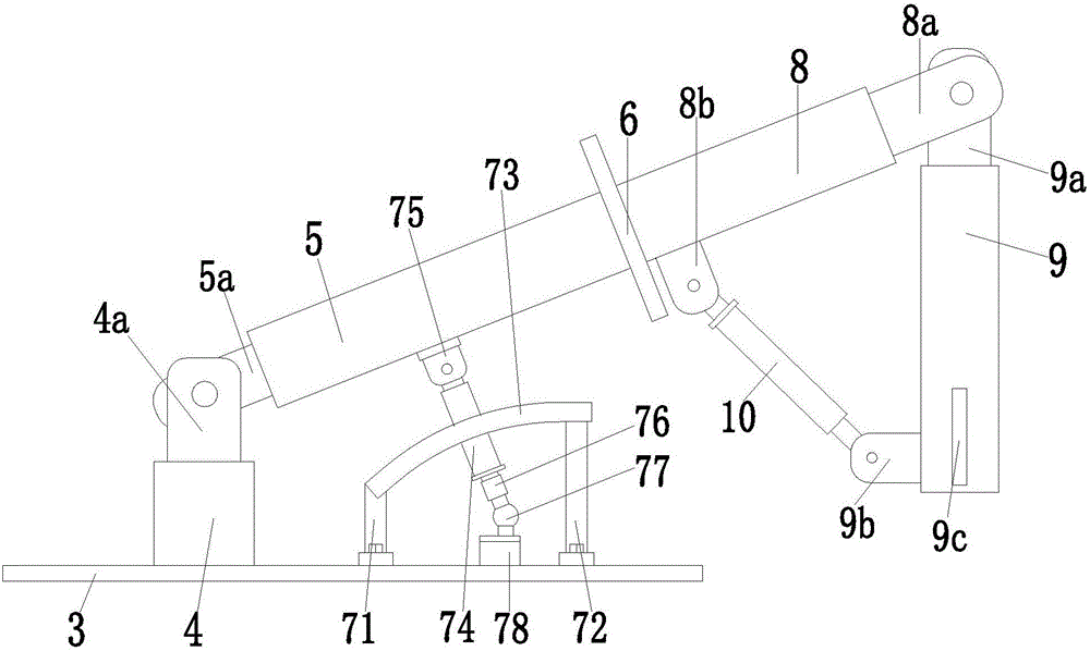 Angle adjusting device for massage equipment in department of neurology