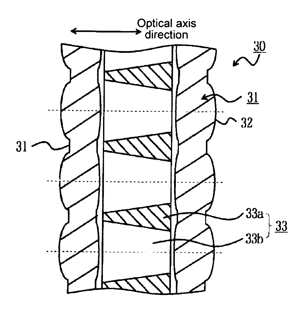 Lens array, LED print head, exposure device, image forming apparatus, and reading apparatus