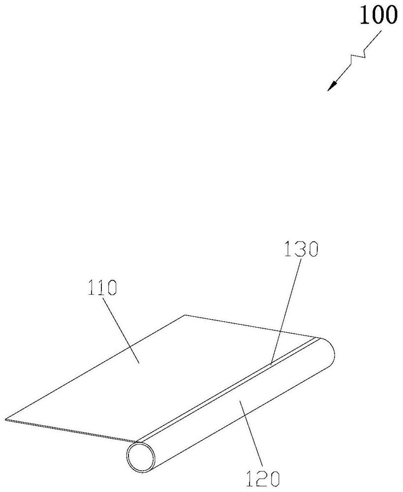 Rounded corner structure and rounded corner forming method