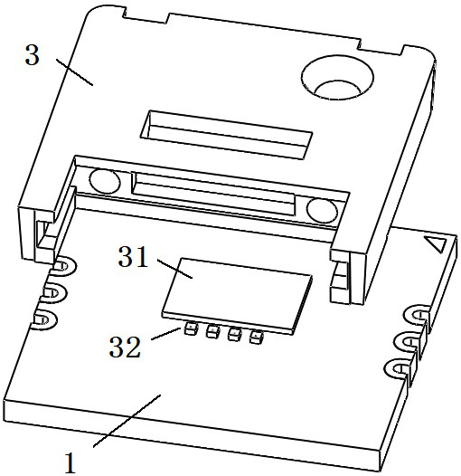 Packaging structure of photoelectric module and photoelectric module using packaging structure