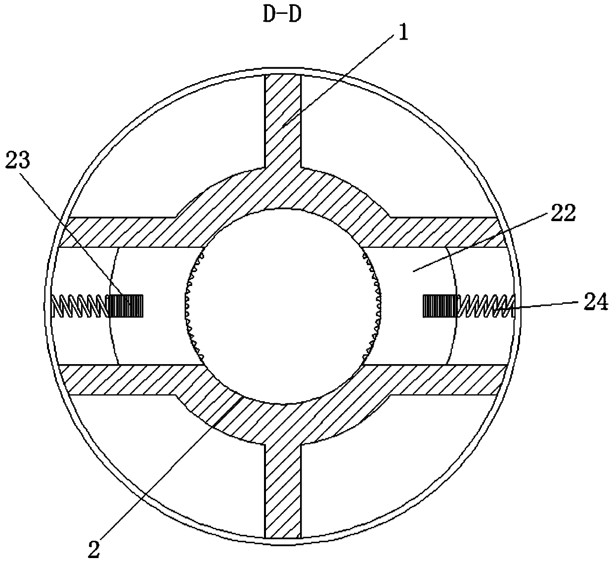 Lam pholder with automatic clamping function based on gear drive principle