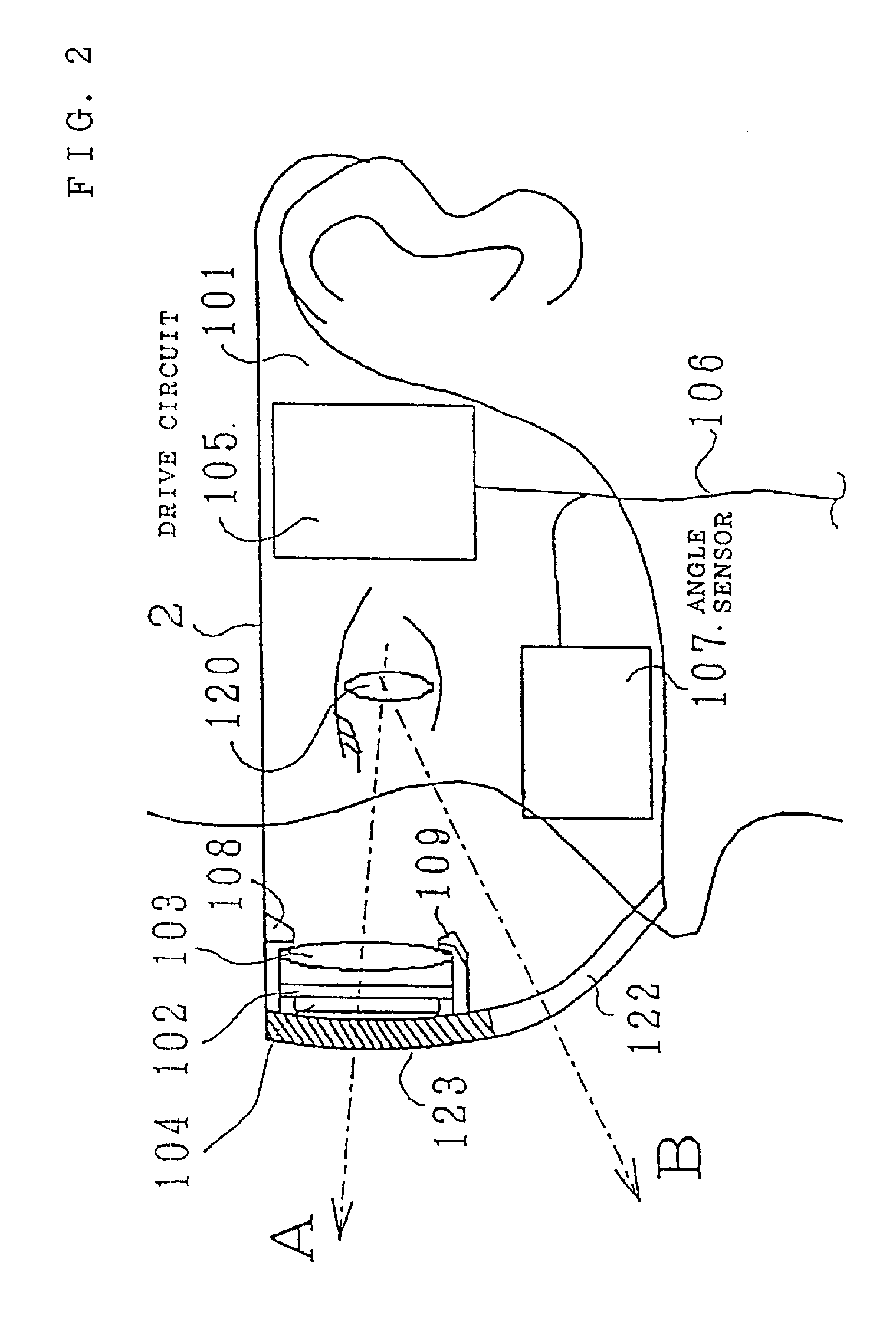 Head-mounted image display device and data processing apparatus including the same