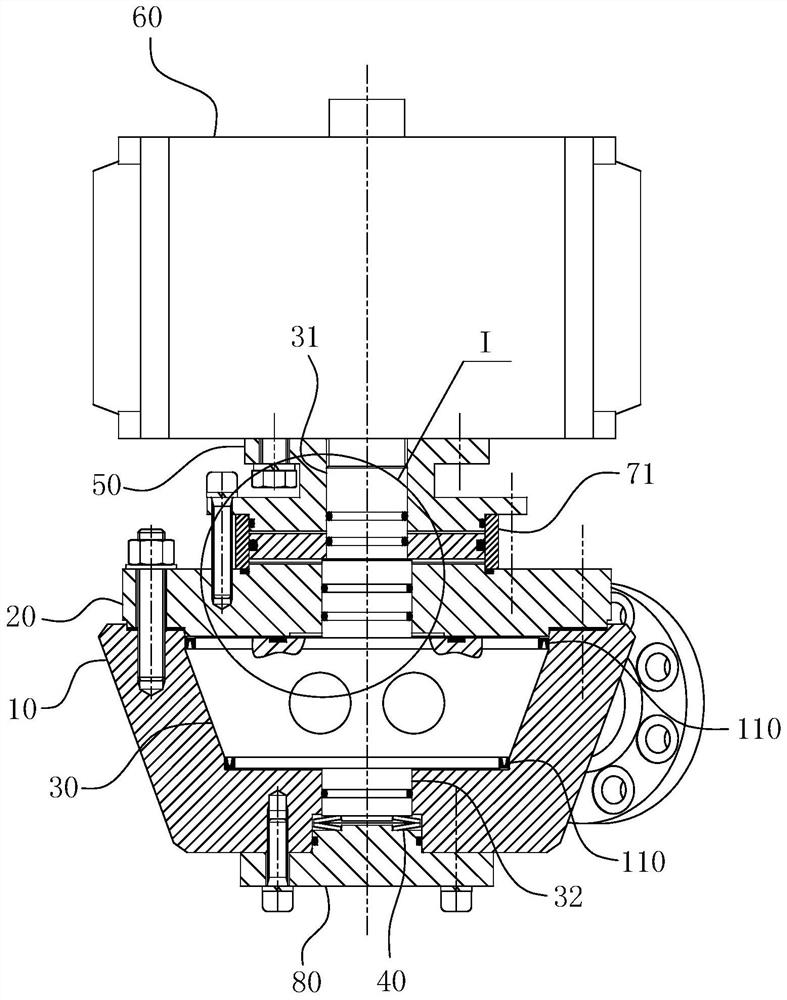 Pneumatic forced sealing conical plug type pulverized coal feeding reversing valve