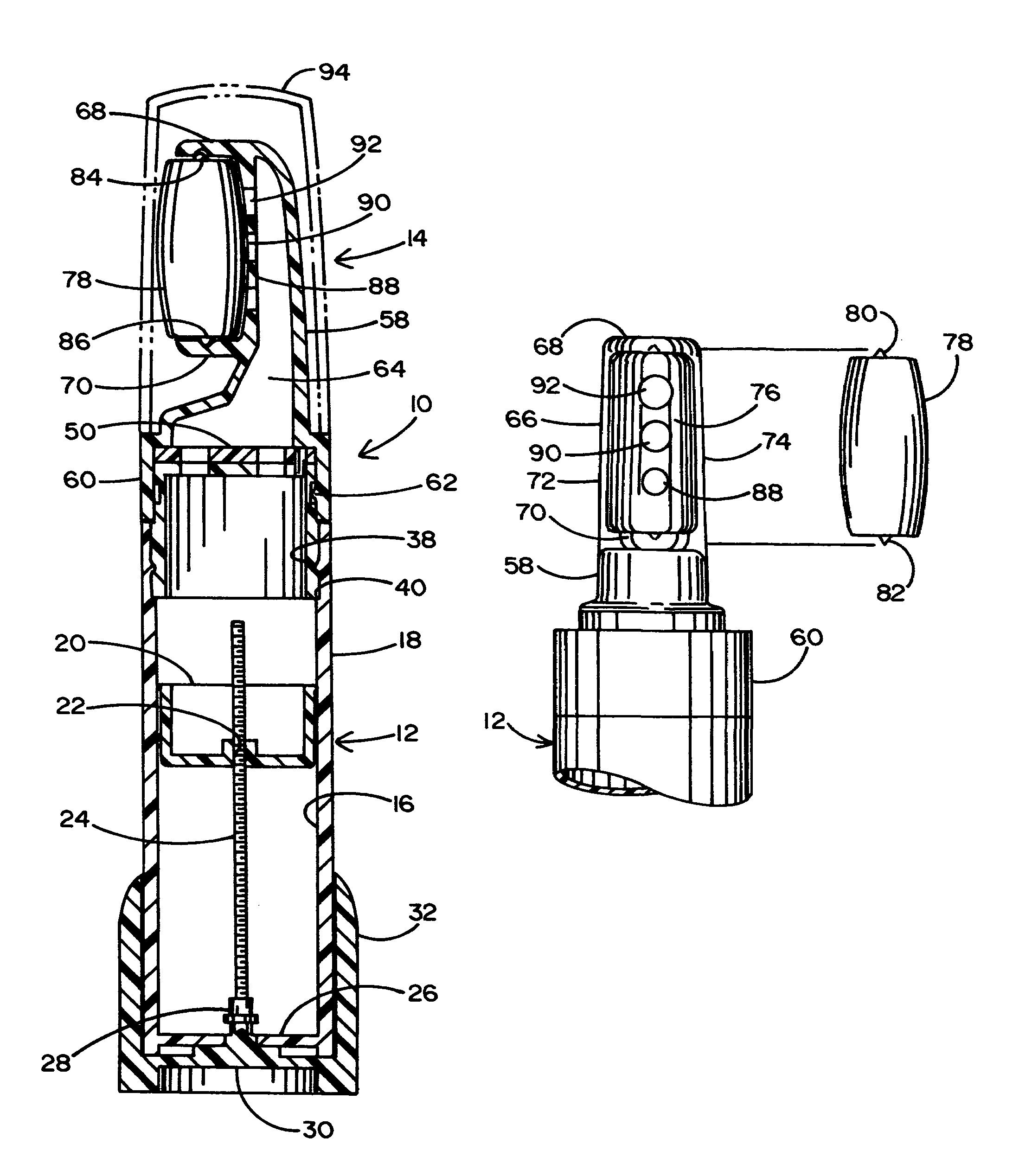 Dispenser for lip coloring and coating fluids