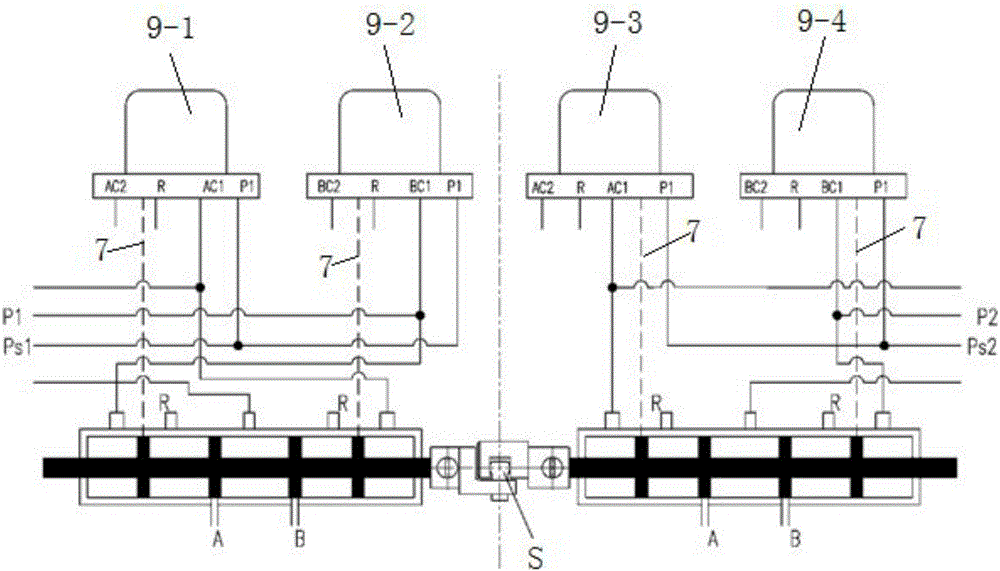 Double-main-control-valve integrated jet pipe servo valve