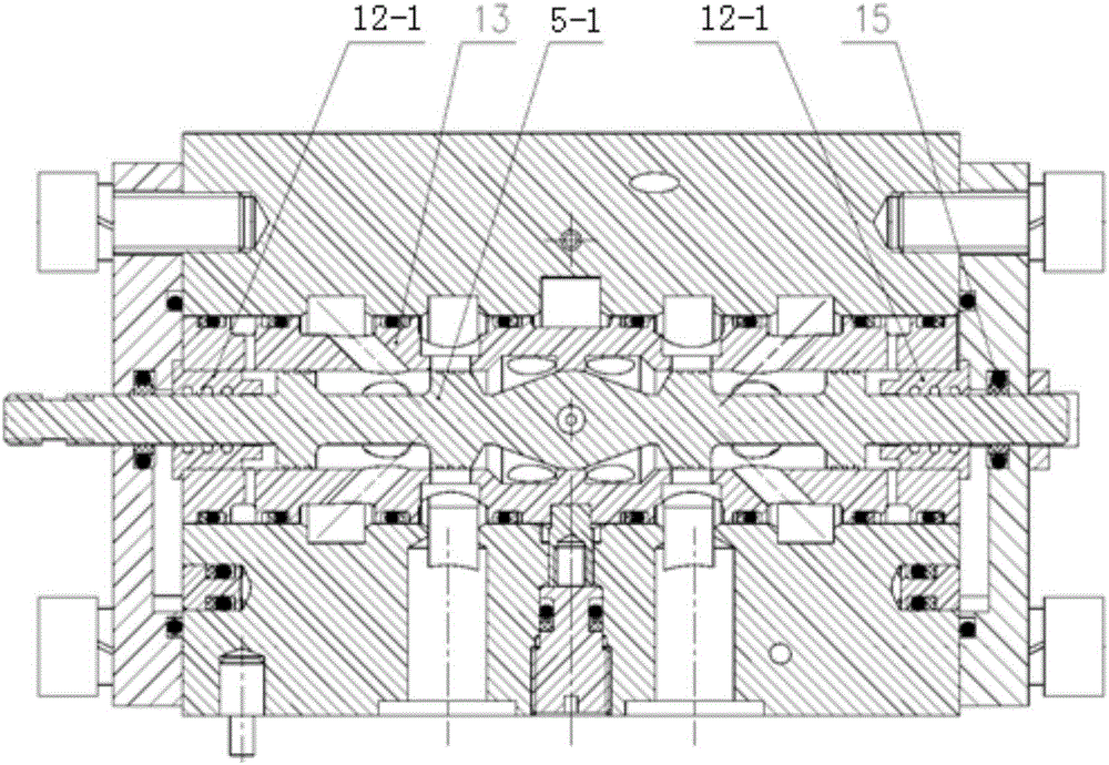 Double-main-control-valve integrated jet pipe servo valve