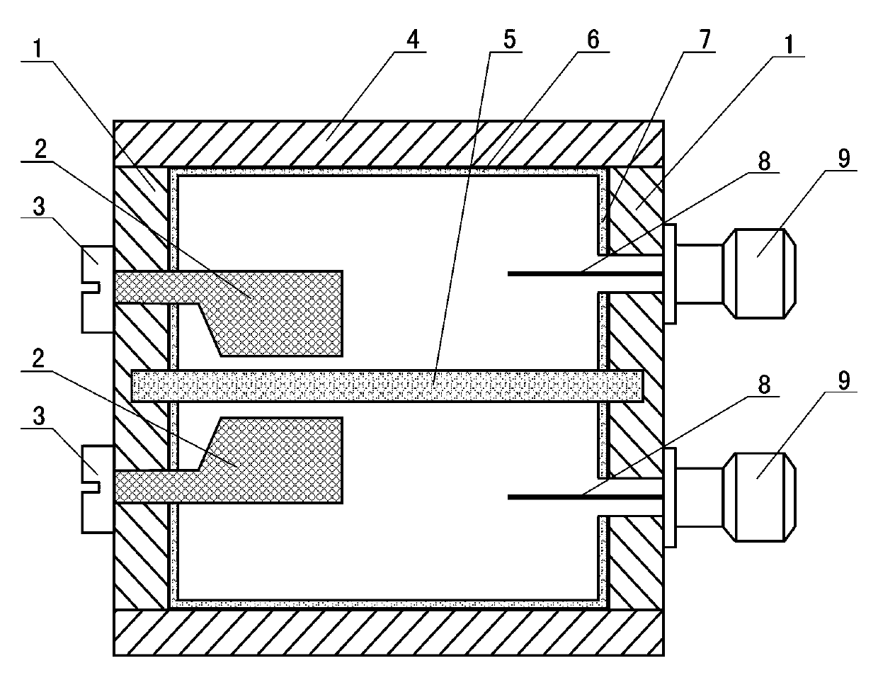 Metal cavity microwave band-pass filter for audio near field communication