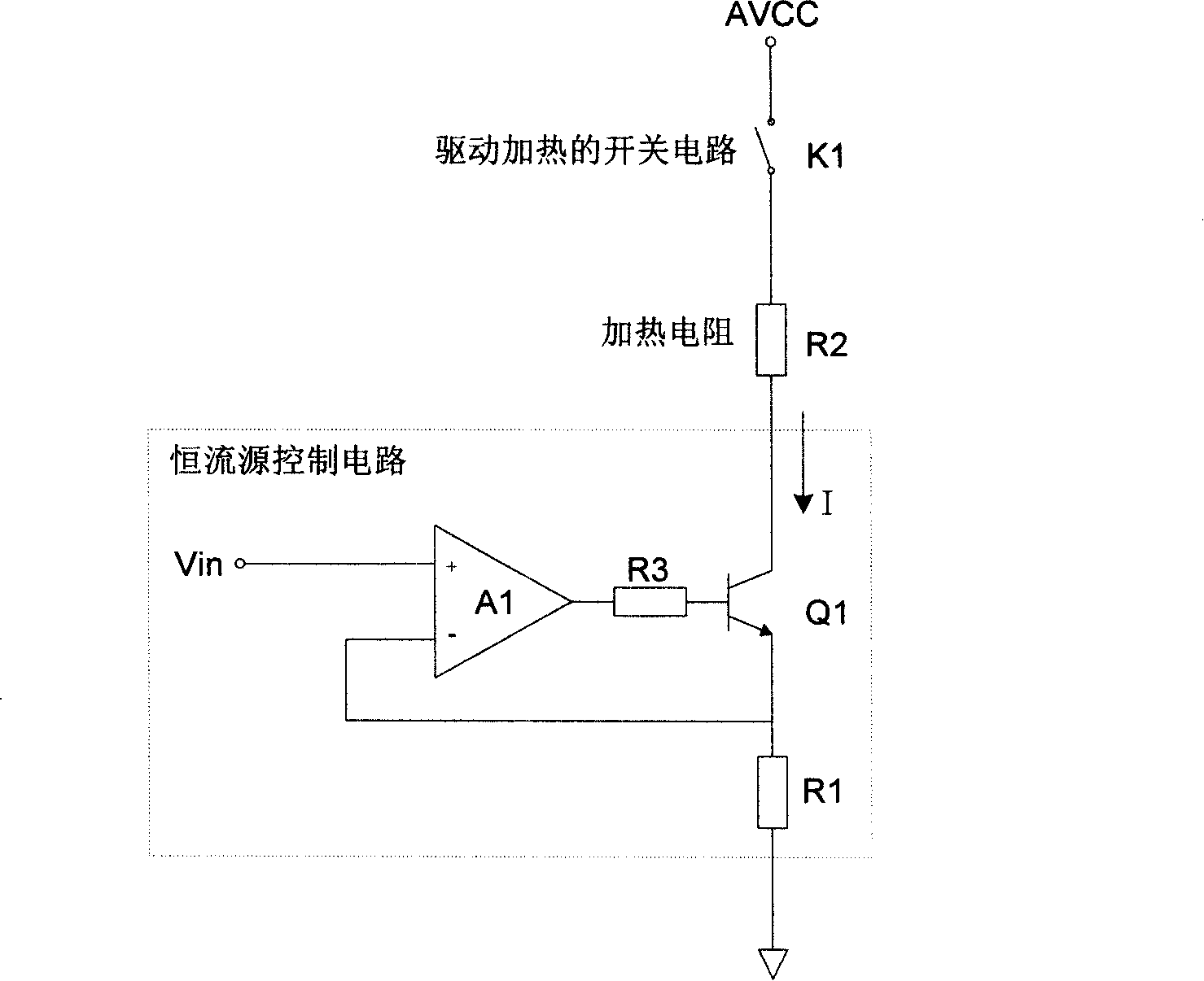 Probe heating circuit of quick body temperature measuring device