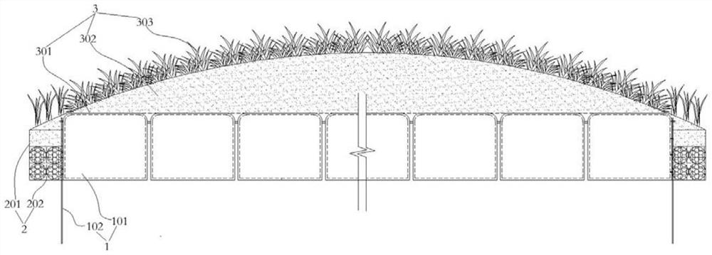 Overwater landscape type terrestrial floating island device