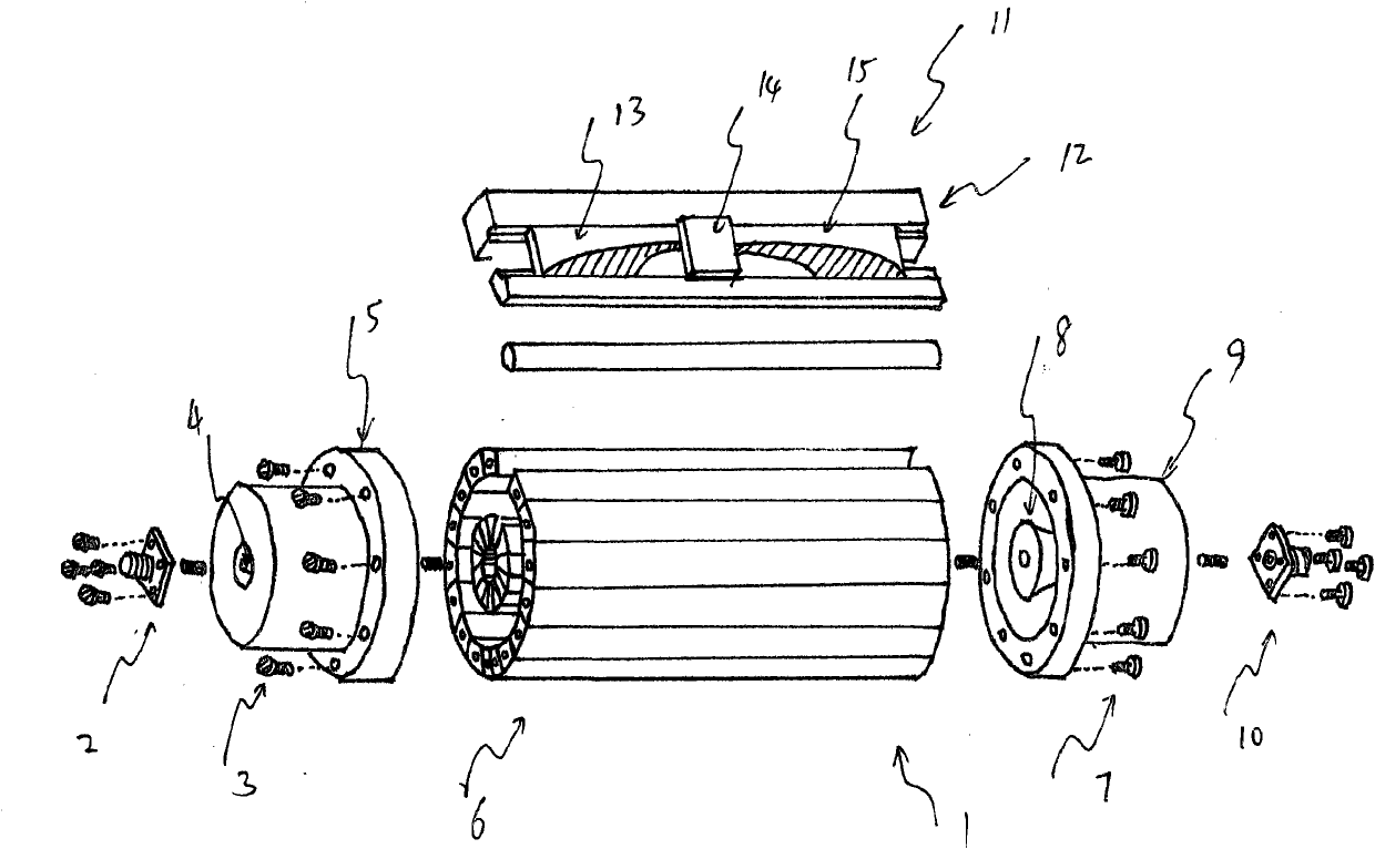 High-linearity push-pull amplifier using space combination technology