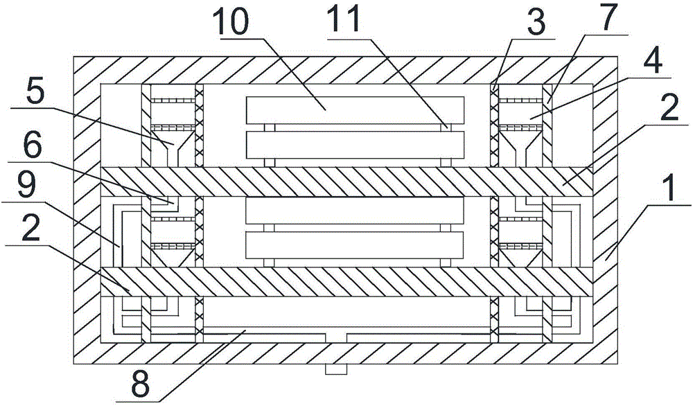 Storage device for producing high-concentration two-element phosphorus-potassium compound fertilizer