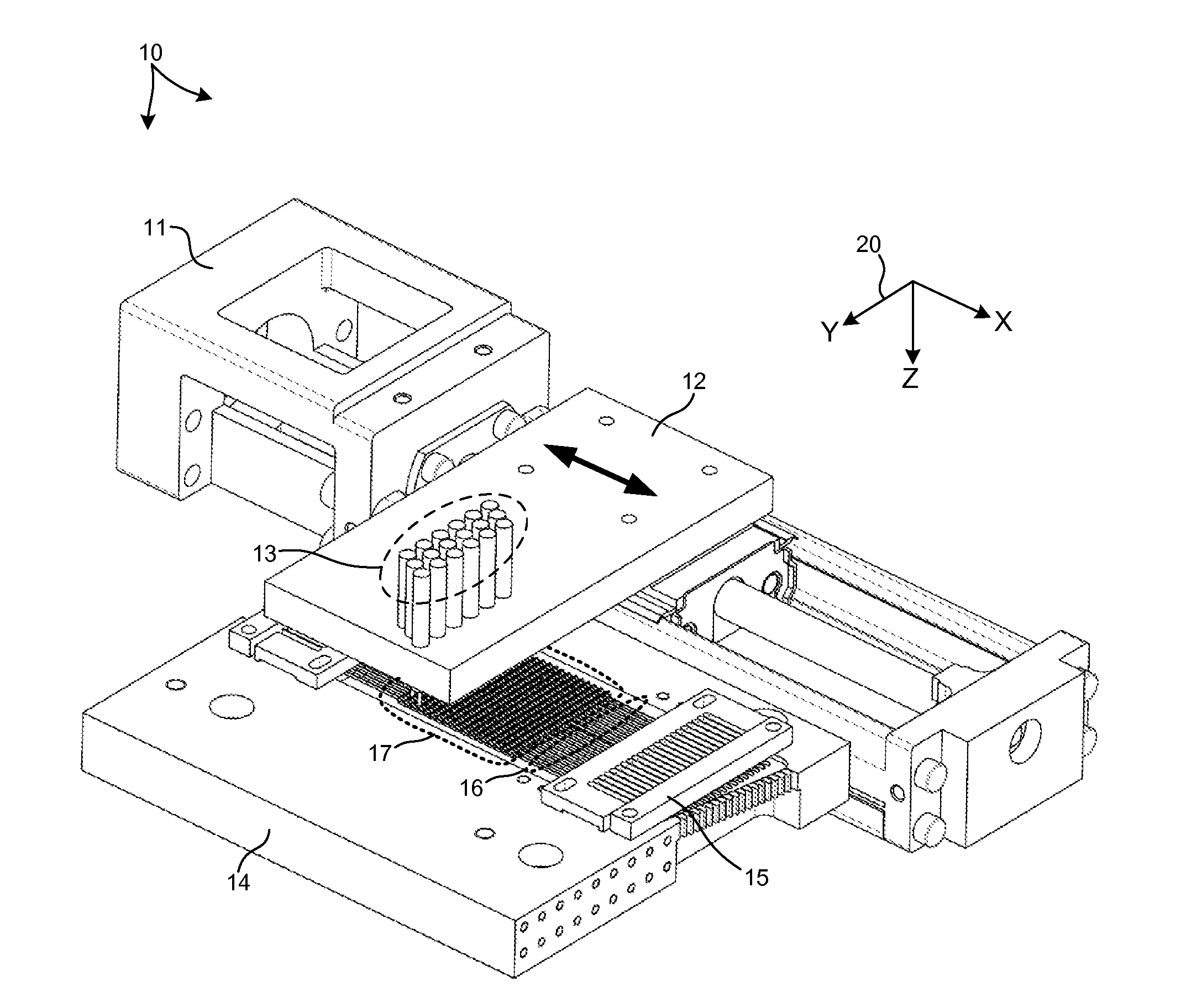 2d programmable aperture mechanism