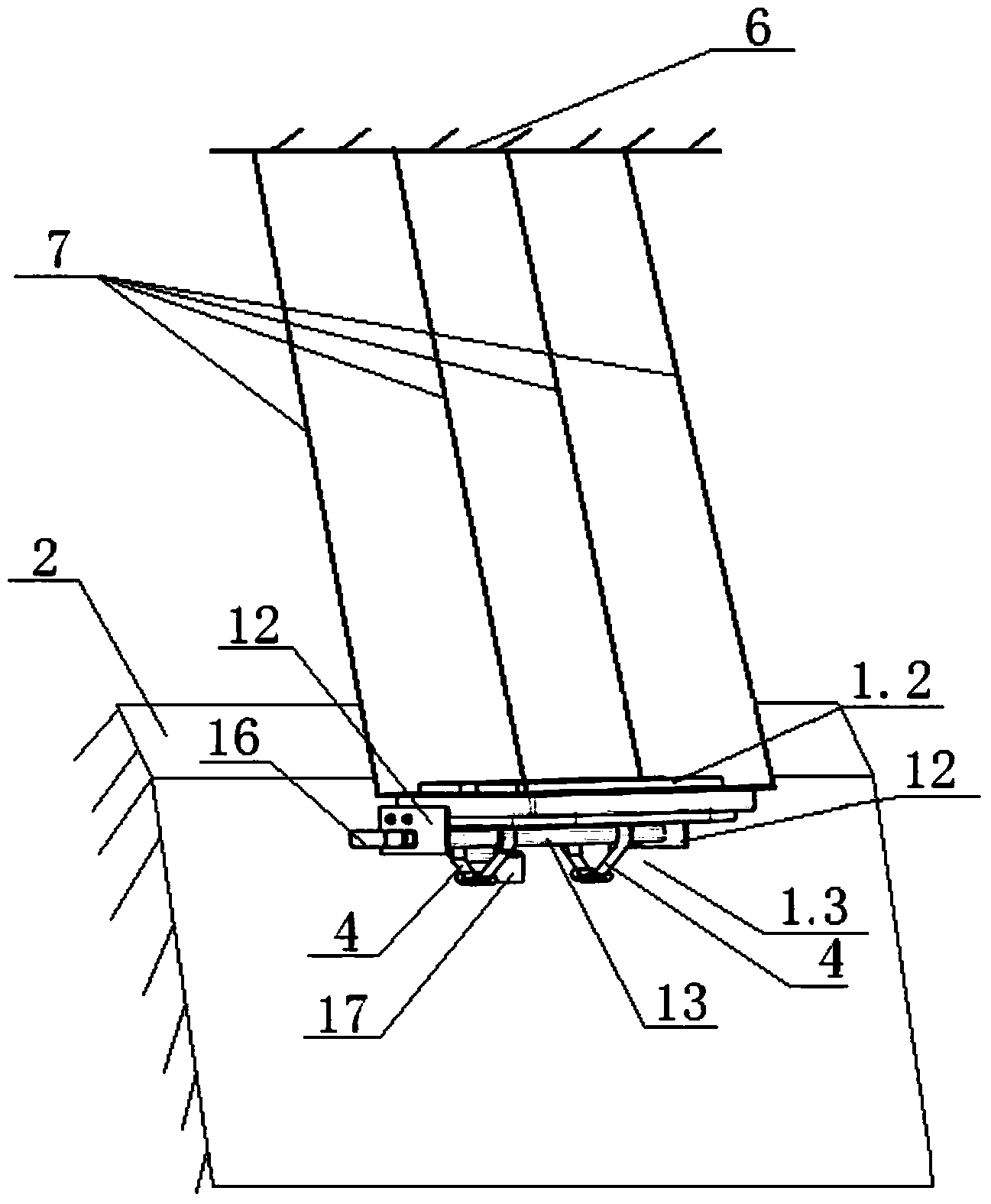 Novel anti-thunder hanging seat