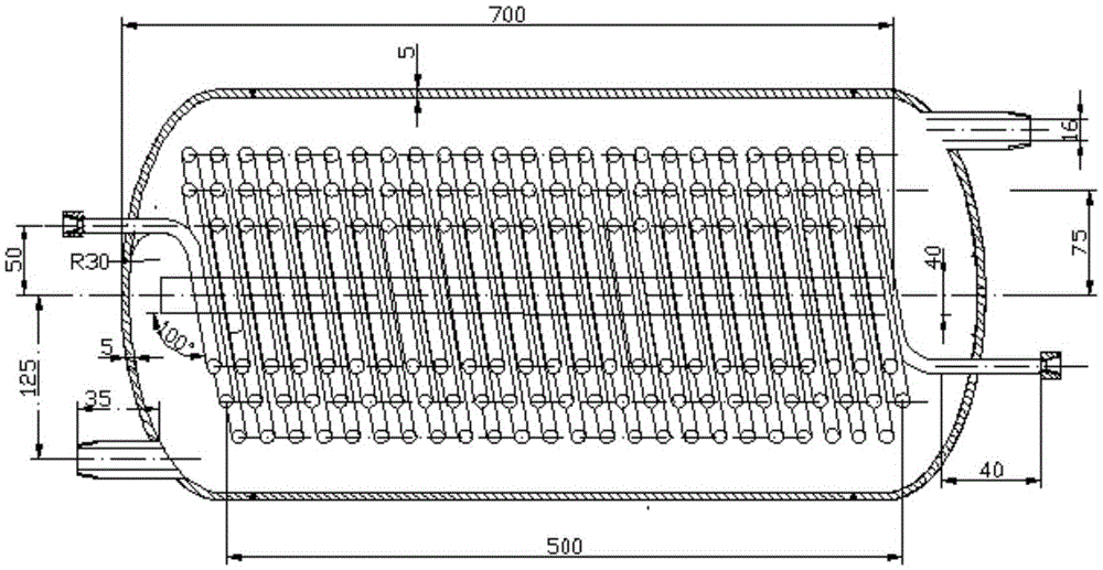 Heat injection steam dryness testing device and dryness value calculating method