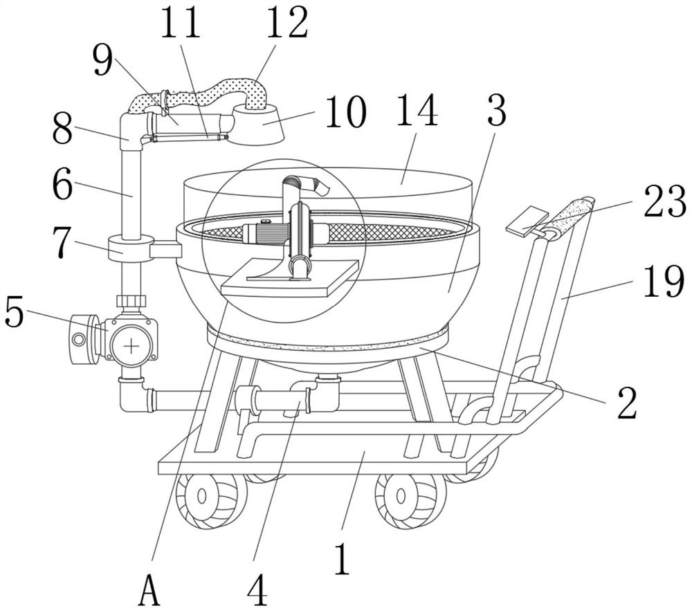 Spraying device for machining of metal parts of fitness equipment