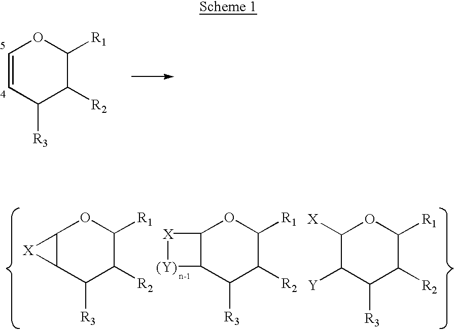 Enantiopure 4-deoxypentenosides, dihydropyrans and tetrahydropyrans and syntheses thereof