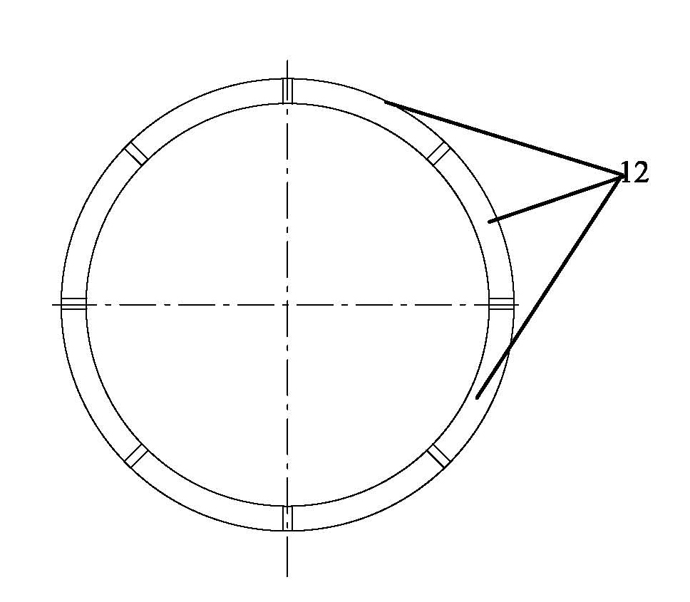 Rotary bearing flange of portal jib crane