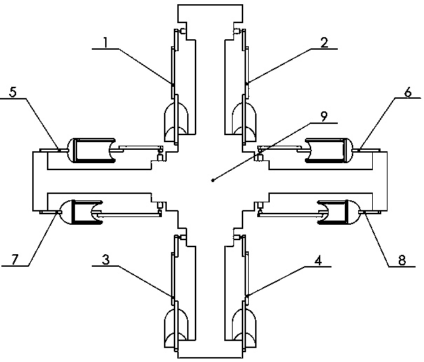 Underwater eight-foot robot