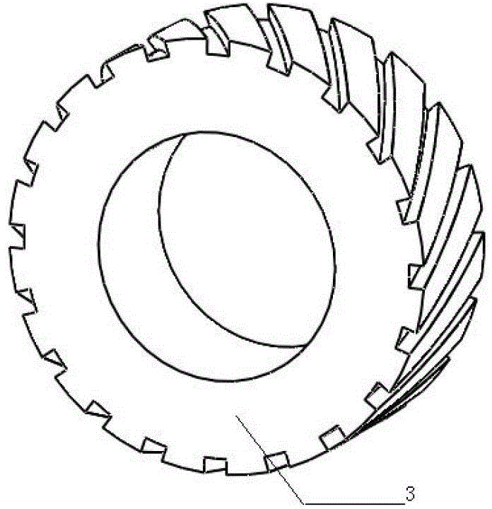 Transverse numerical control polishing method for blade profile