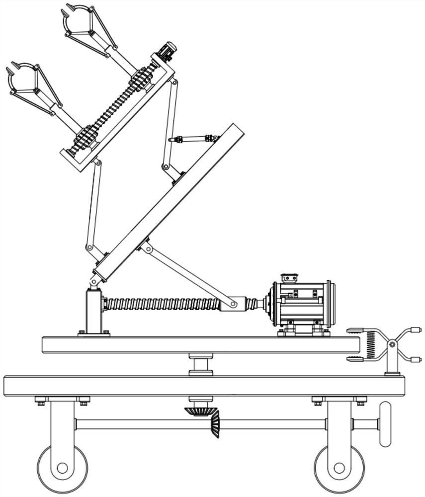 Clamping device used for intelligent manufacturing and convenient to adjust