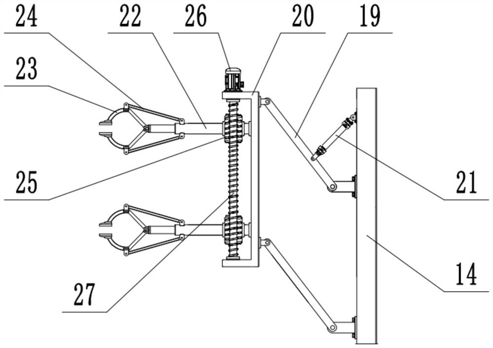 Clamping device used for intelligent manufacturing and convenient to adjust