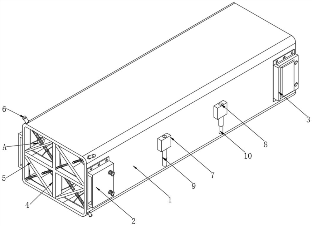 A combined threaded perforated grid pipe