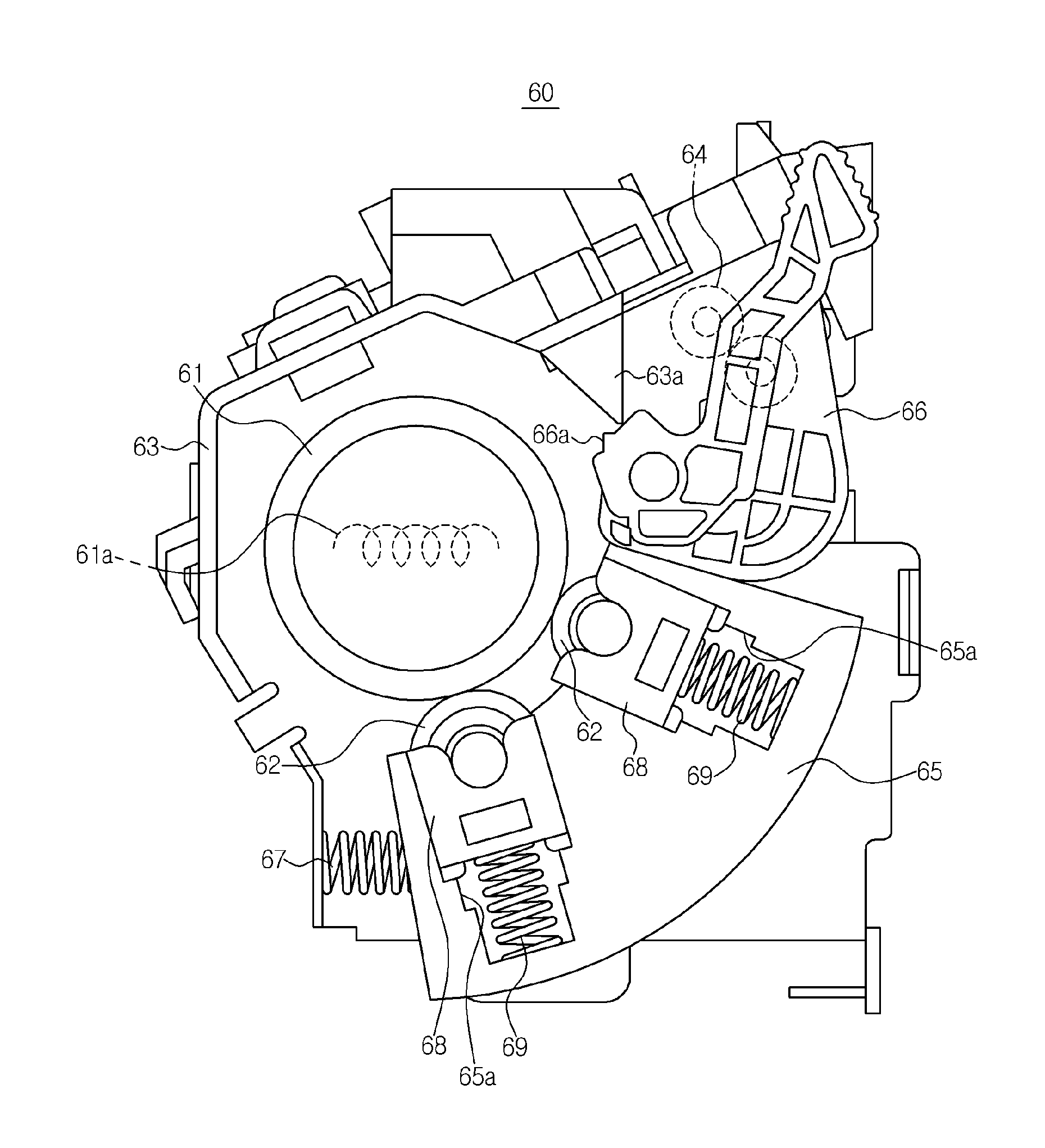 Fusing unit including pivoting frame and image forming apparatus having the same